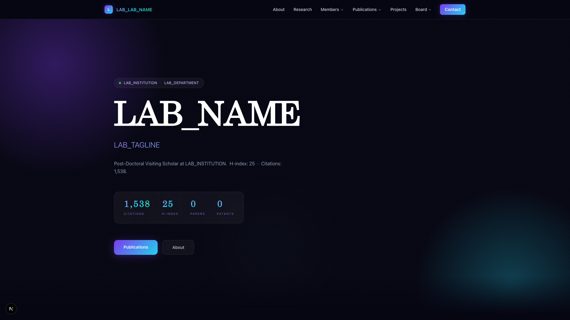 Aurora 템플릿 미리보기