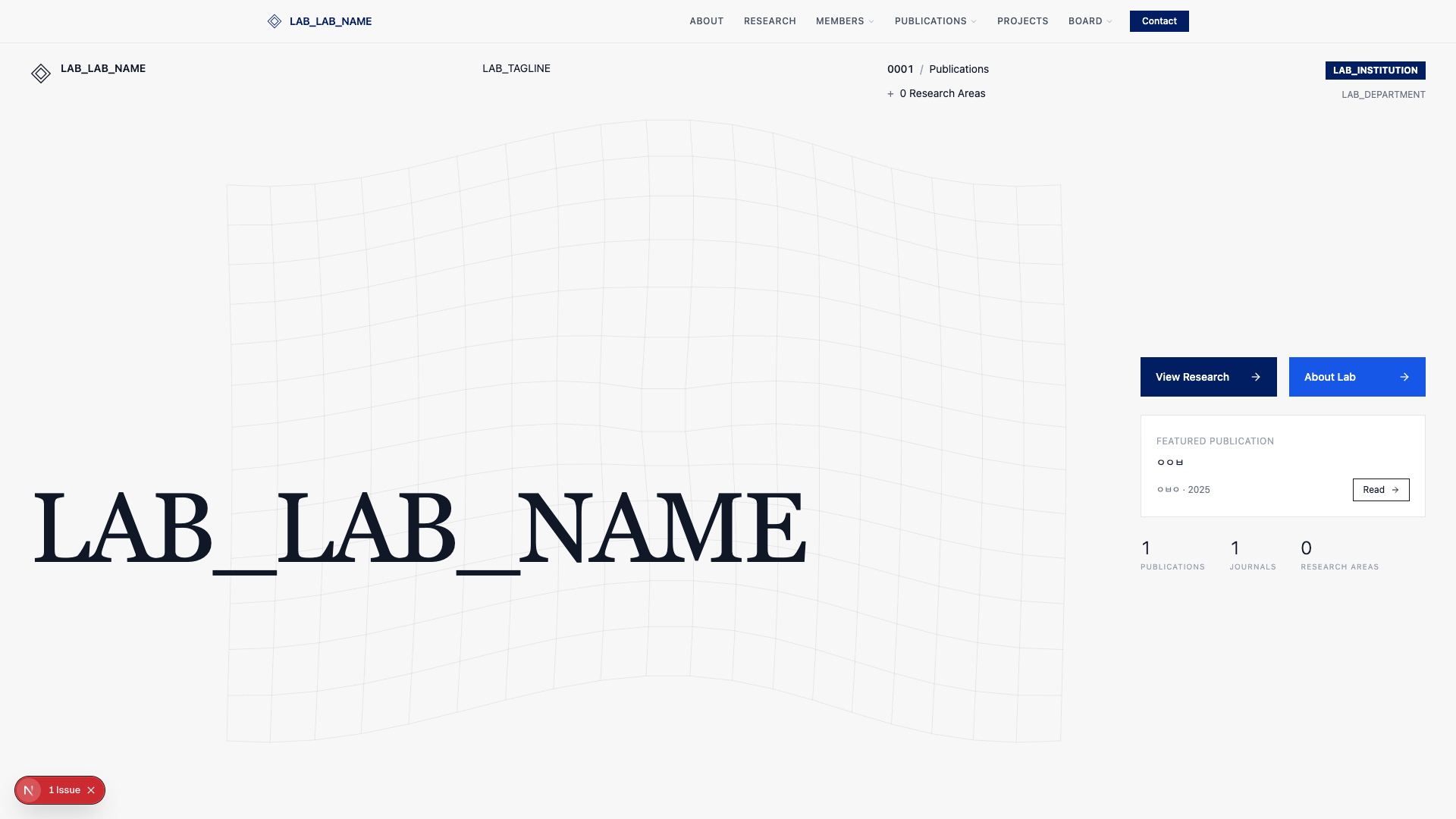 Folio 템플릿 미리보기