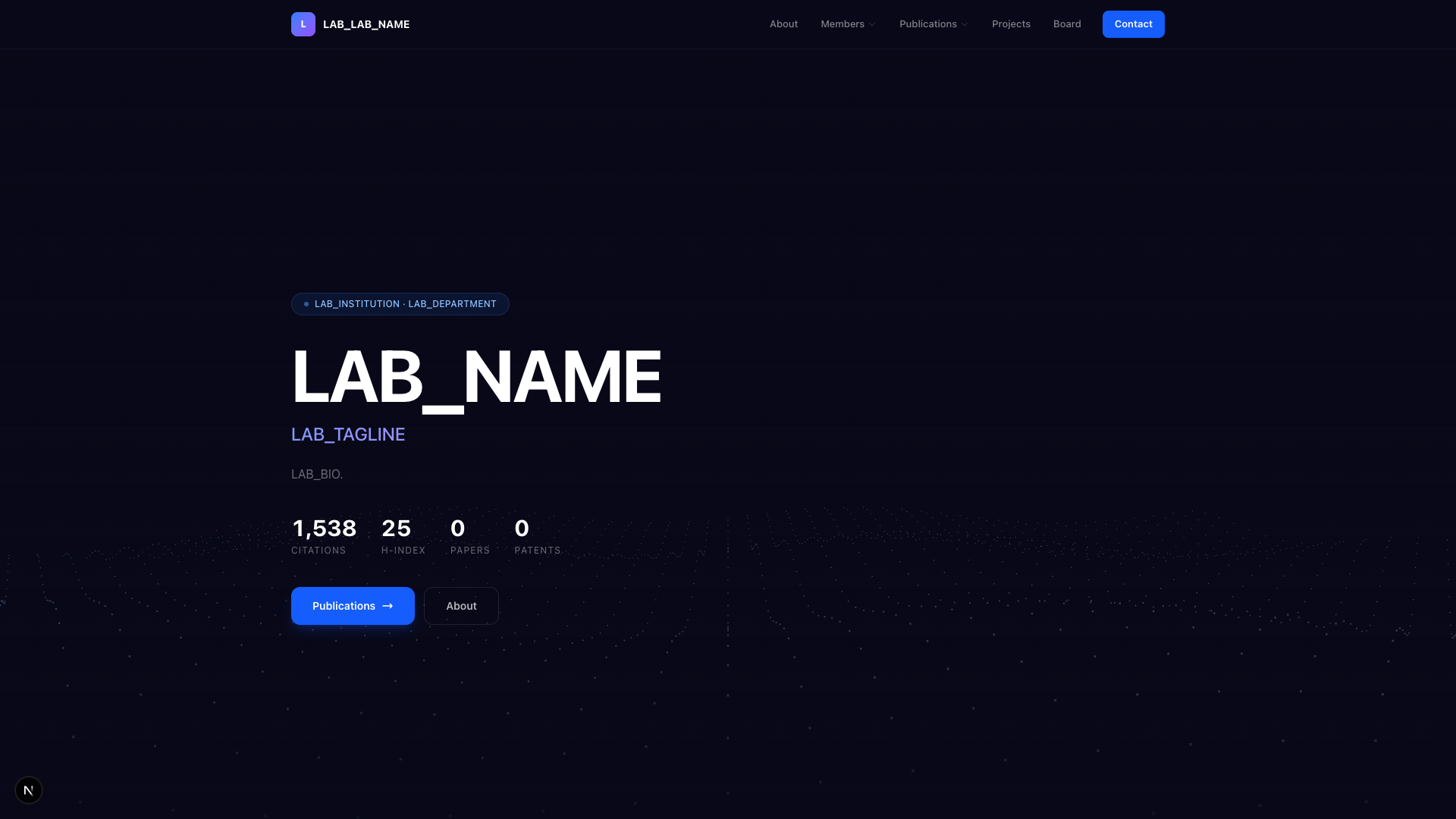 Particles 템플릿 미리보기